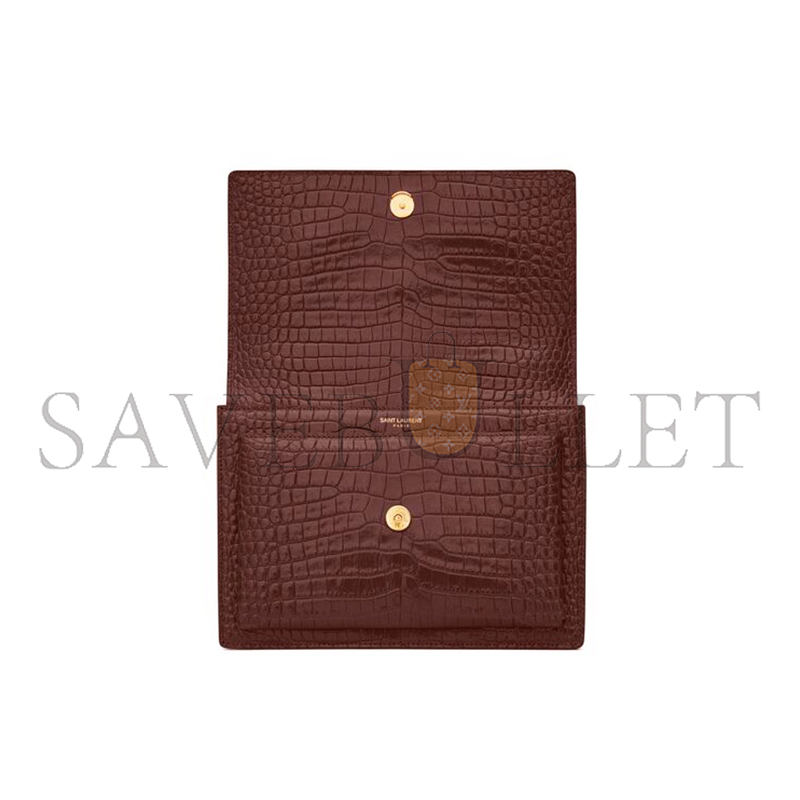 YSL SUNSET MEDIUM IN CROCODILE-EMBOSSED LEATHER 442906DND0J6147 (22*16*6.5cm) YSL SUNSET MEDIUM IN CROCODILE-EMBOSSED LEATHER 442906DND0J6147 (22*16*6.5cm)